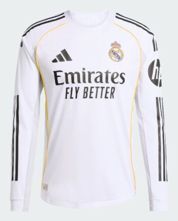 Real Madrid Home Jersey     2025 26 Authentic-